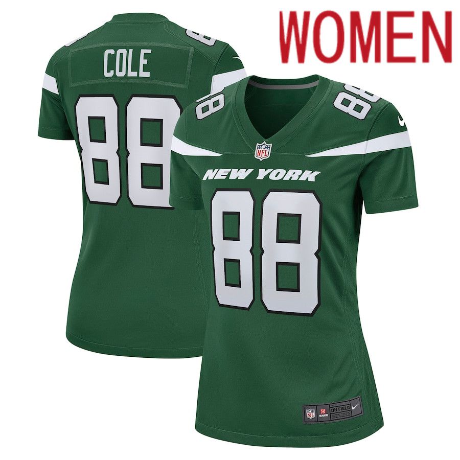Women New York Jets #88 Keelan Cole Nike Gotham Green Game NFL Jersey->women nfl jersey->Women Jersey